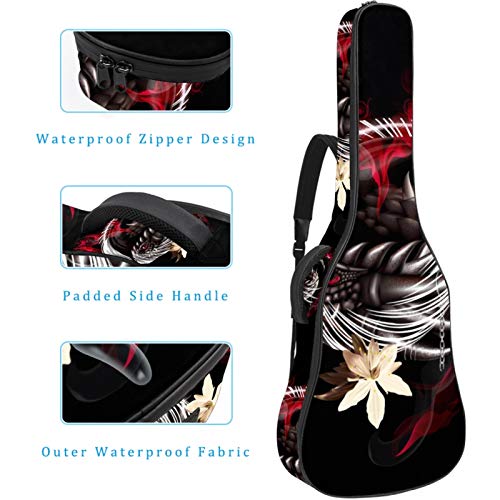 Housse pour guitare acoustique 106,7 cm, étanche, rembourrée, housse de protection avancée avec double bandoulière… - Les Beatles, Paul McCartney, John Lennon, RIngo Starr, George Harrison Housse pour guitare acoustique 106,7 cm, étanche, rembourrée, housse de protection avancée avec double bandoulière… – Image 5