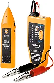 Localizador E Testador De Cabos De Rede Zumbidor Profissional Rj45 Rj11 Com Estojo E Baterias