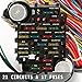 Mophorn 21 Circuit Wiring Harness Kit Long Wires Wiring Harness 21 standard Color Wiring Harness Kit with 21 Circuits 17 Fuses for Chevy Mopar Hotrods Ford Chrysler Universal