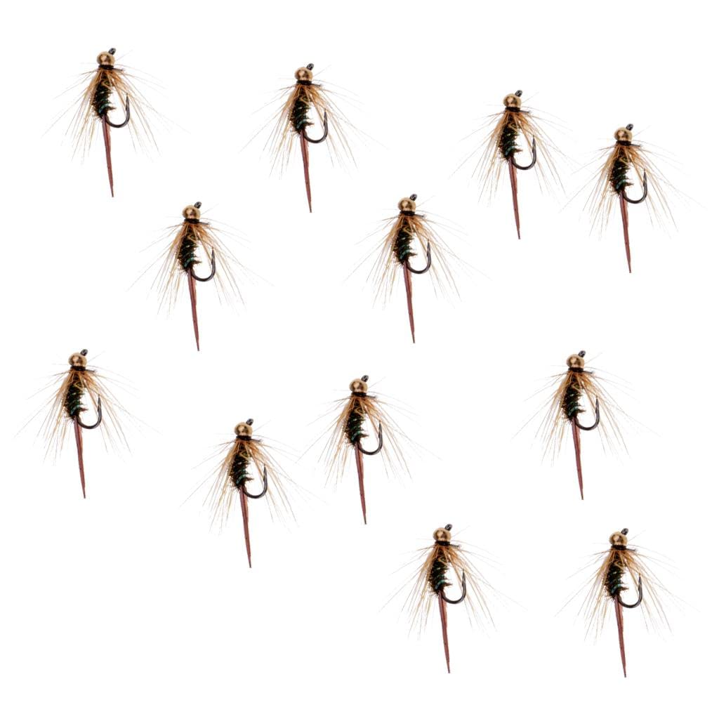 1 Dozen Prince Nymph Bead Head Fly Fishing Flies Artificial Bumble Bee Flies Fishing Lures | Authentic Collector's Piece | Rare Collectible | 12 Pieces Fly Fishing Flies-image-29