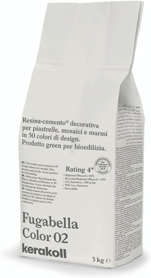 Fugabella Color Grout 3kg (02 Box of 4)