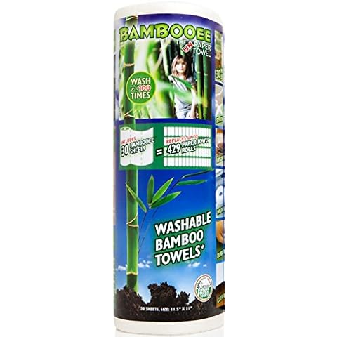 Bambooee Paper Towel Replacement 30-Sheet Roll, As Seen on SharkTank, We plant a tree with everyroll sold Cover