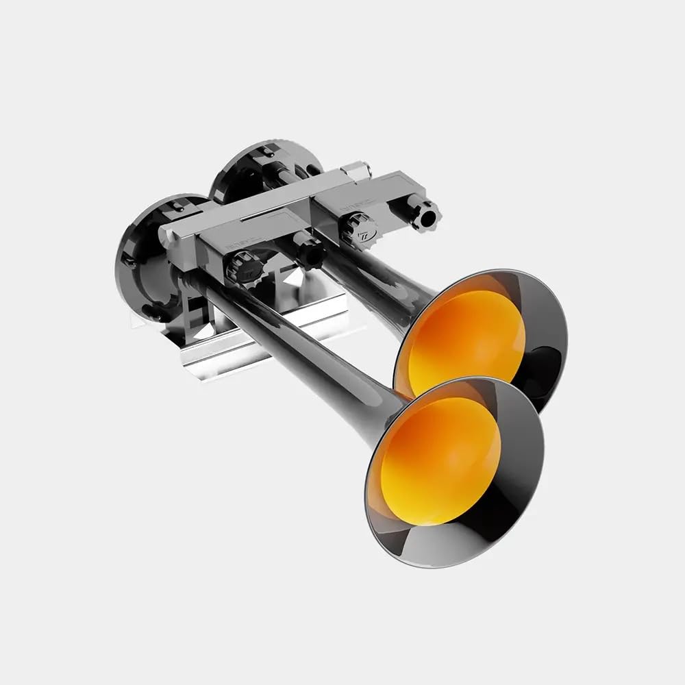Baby Shark 2 Trompe | Clacson 12-24 Volts | Musicale Trumpet Klaxon Basuri | 130 Db 12 Melodies | Super Potente Per Camion,Trattore,Agricolo,4x4,Jeep,Bus, Auto,Voiture