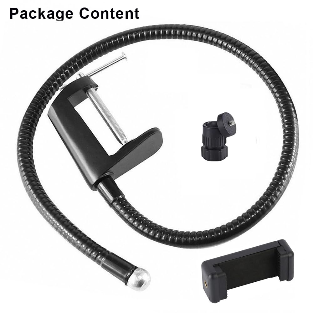 Support réglable pour Webcam et téléphone - Col de Cygne - 68,6 cm - pour Tous Les Logitech C925e C922 C930e C930 C920 C615, etc. - Filetage 68,6 cm