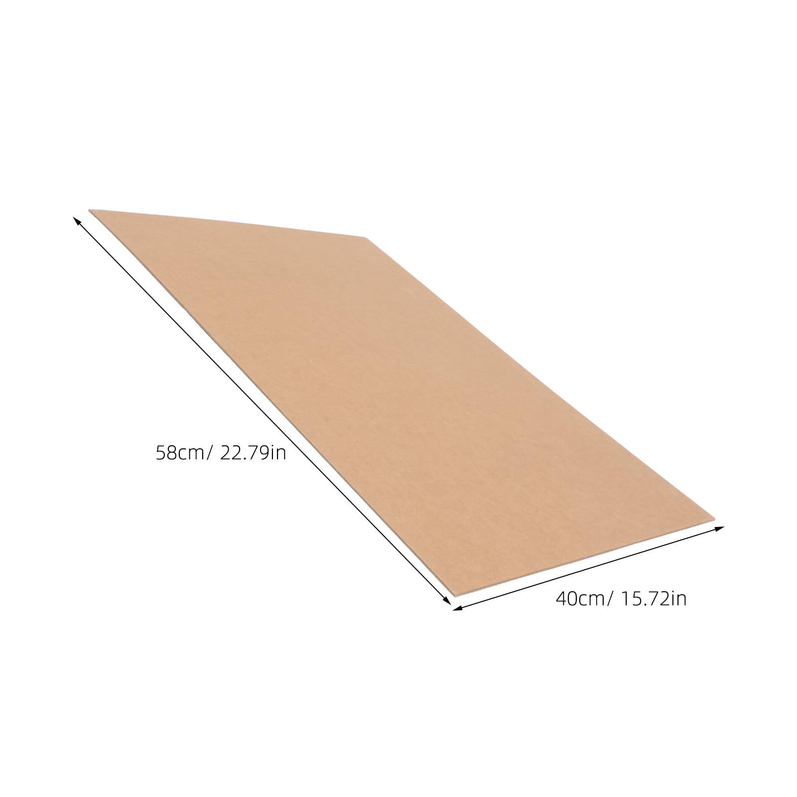 Generisch 3 Bögen brauner Kraftkarton: 22,8 x 15,7 Zoll, 0,97 lb/440 g/m² Kartonpapier, Kraftpapier zum Basteln – Einladungen, Scrapbooking, Visitenkarten, DIY-Projekte, Menüs, Etiketten
