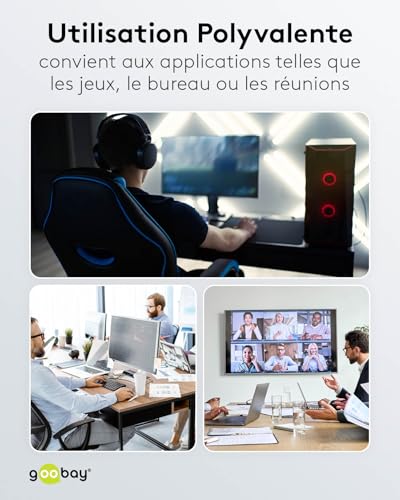 goobay Câble fin USB-C 3.1 vers RJ45 Ethernet CAT 6 Câble adaptateur/Connexion Internet filaire stable avec routeur/commutateur réseau/Adaptateur USB vers RJ45 / 1 Gbits / 15 m/Blanc / 74392