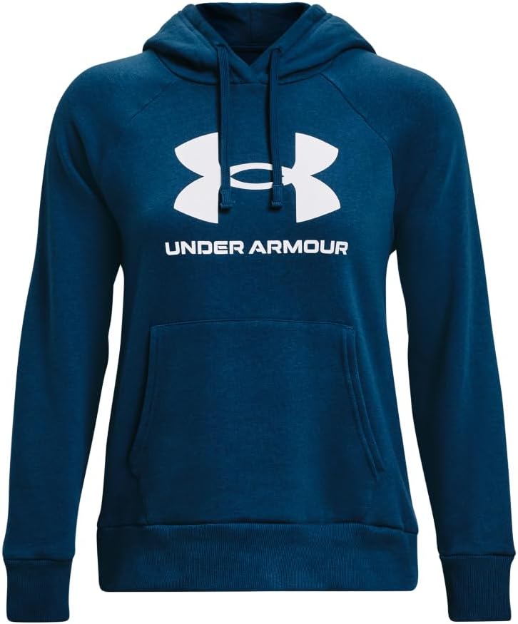 Under Armour womens Rival Fleece Big Logo Hoodie - Image 5