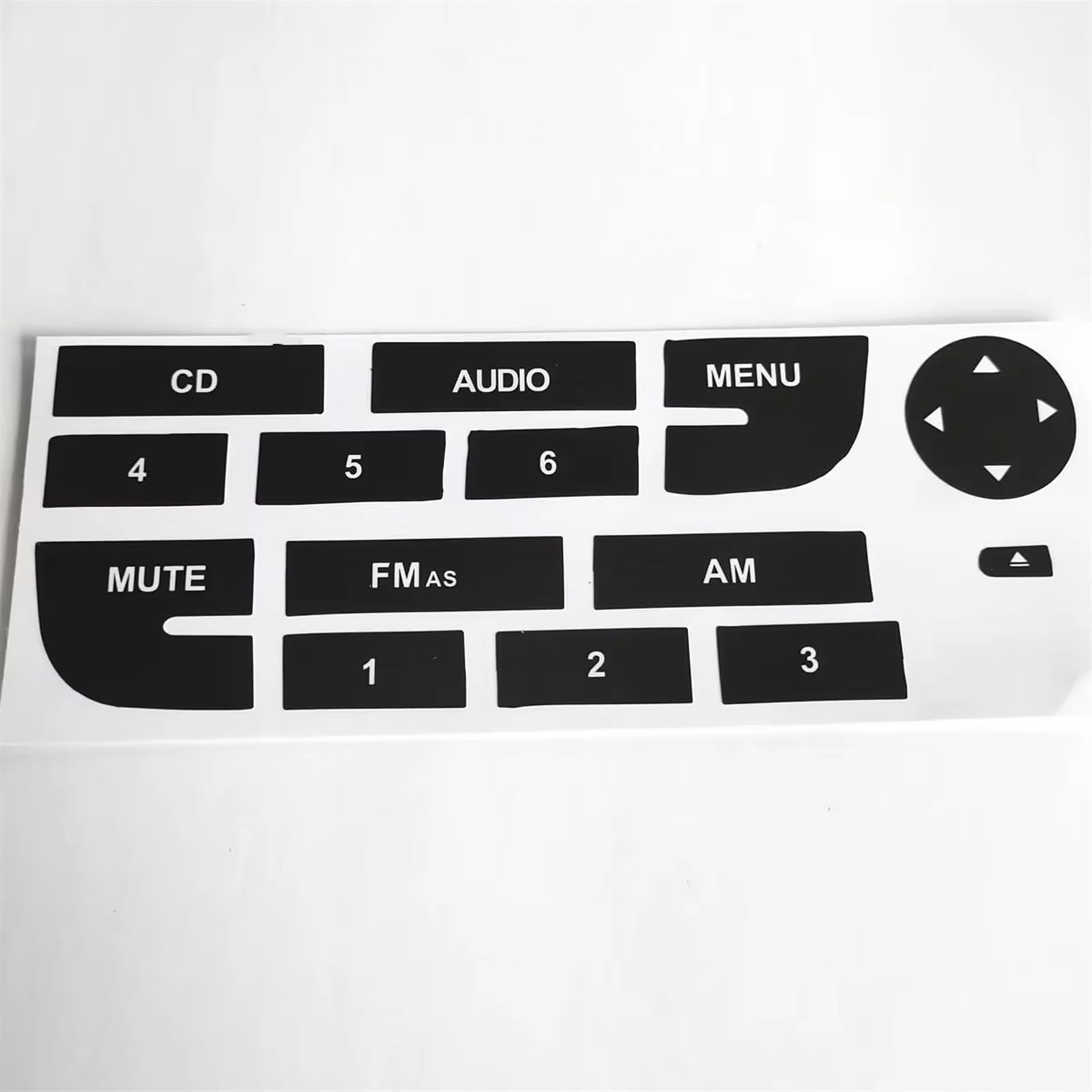 Button Repair Sticker Compatible with Fiat for Grand for Punto Car Interior for Radio Stereo Worn Peeling Button Repair Decals Sticker Kit Car Stickers