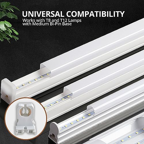 Yafiygi T8 FLUORESCENT LAMP 8 Pack Non Shunted T8 Lamp Holder Socket Turn Type thumb #3