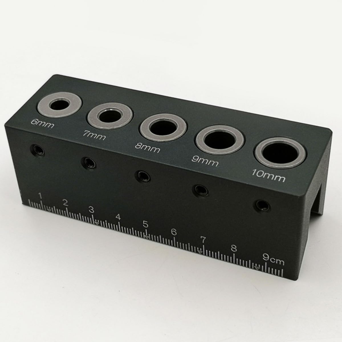 HOMSFOU Punzón para Perforar Madera con Guía de Perforación de Aleación de Aluminio, Localizador Preciso para Carpintería y Mejora la Calidad en Bricolaje