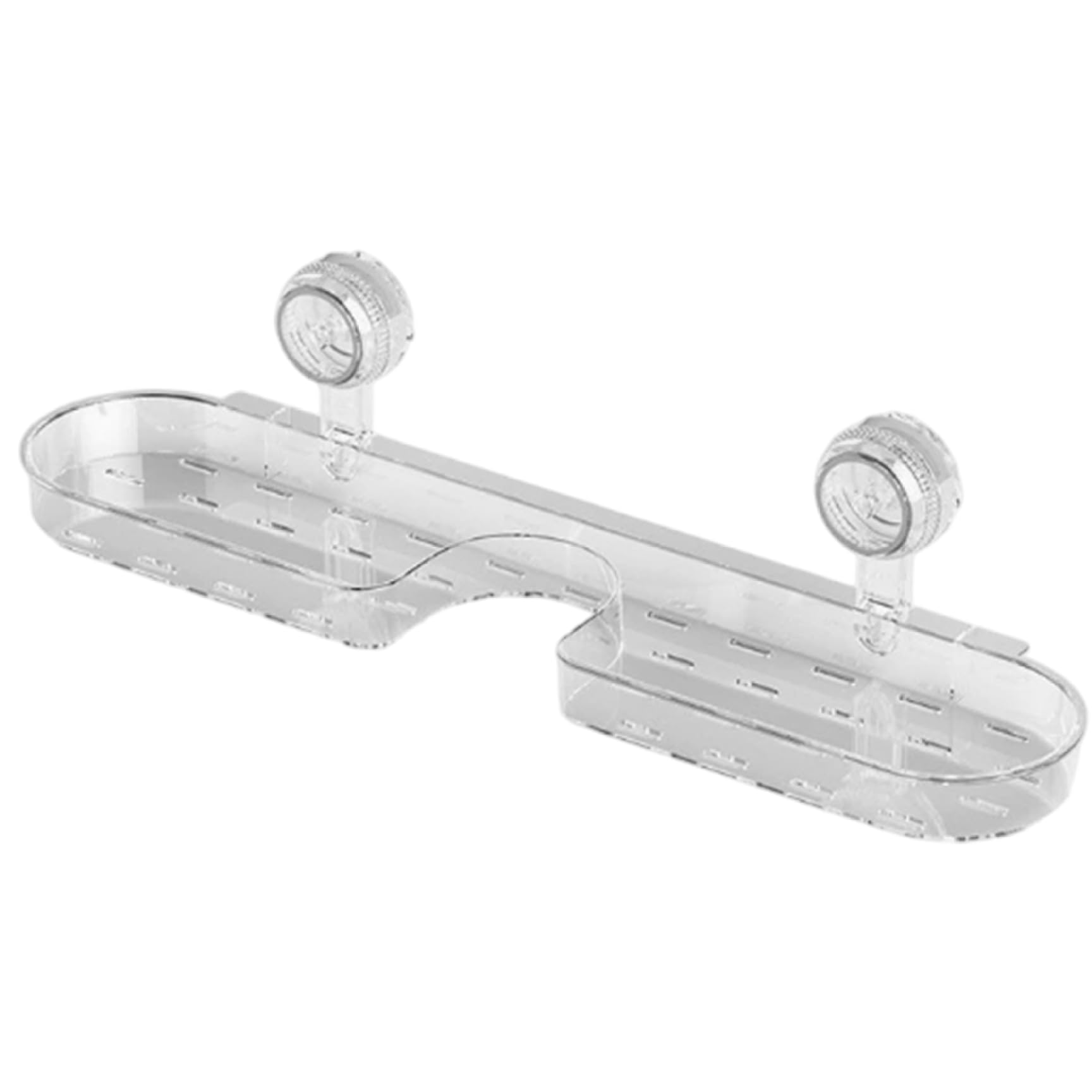Estante con ventosa para evitar el desorden en la encimera del lavabo