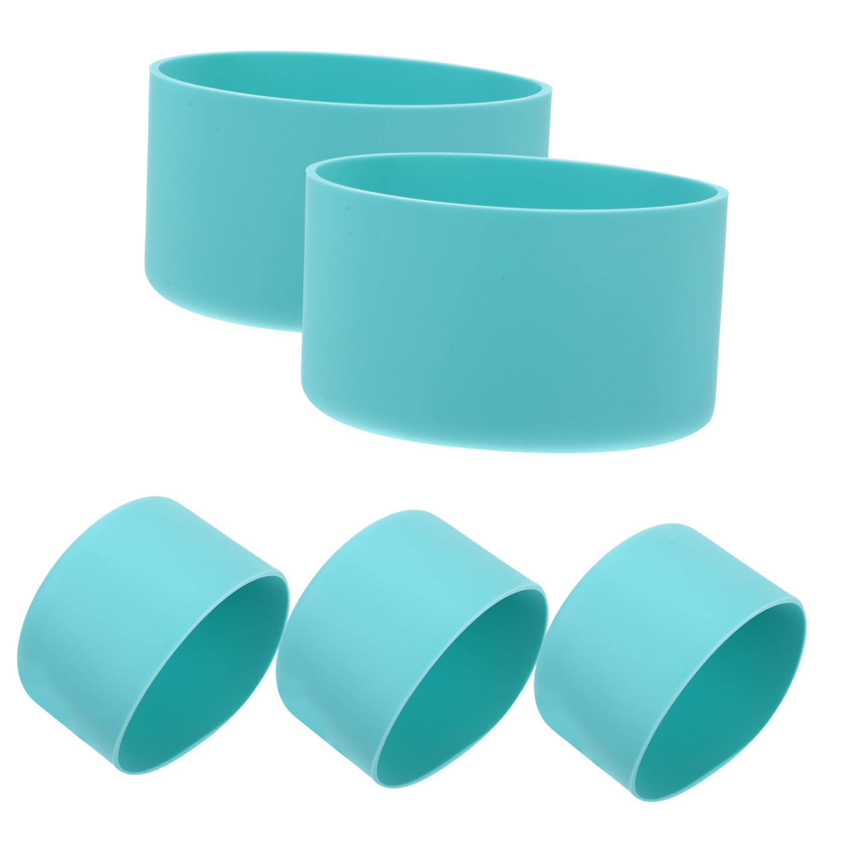 20 Piezas De Funda De Silicona Para Botella Botas Antideslizantes Para Botella Botas De Silicona Para Botella De Agua Botas Para Botella De Agua Protector Inferior De Botella