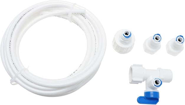 Ice Maker Line Connector Kit with Inline Shutoff Control 5m