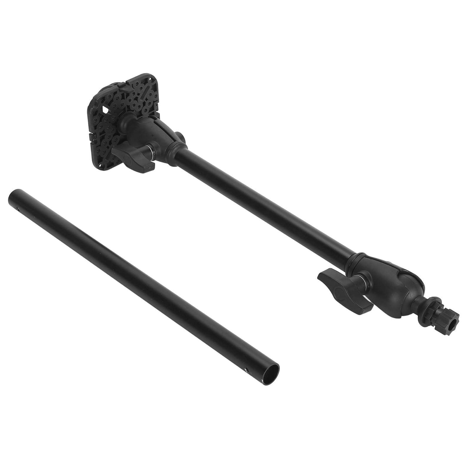 Fischfinder-Montagebasis, Universal Marine Dual 360° Rotation Kugelhalterung Fischfinder Halterung mit Langem Rohrarm, Elektronischer Fischfinder-Halter, Finder-Rack für Boot,