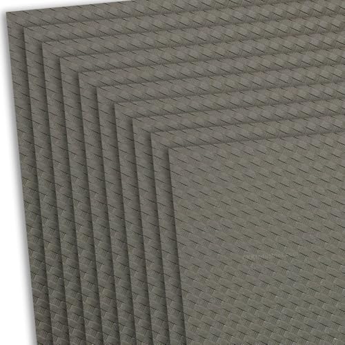 HOLSTEX Thermoform Sheet - (Basketweave Texture) - (.125 Thickness) - (8in x 12in Sheet) - (Flat Dark Earth) - (10 Sheets) - for Holster Making, DIY Cosplay, Airsoft Armor