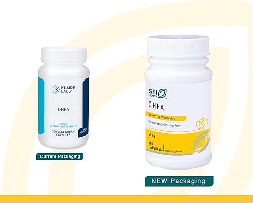 Miniatura 2 de Klaire Labs SFI Health DHEA 50mg - Deshidroepiandrosterona derivada de ñame silvestre - Micronizada para una absorción superior - Suplemento