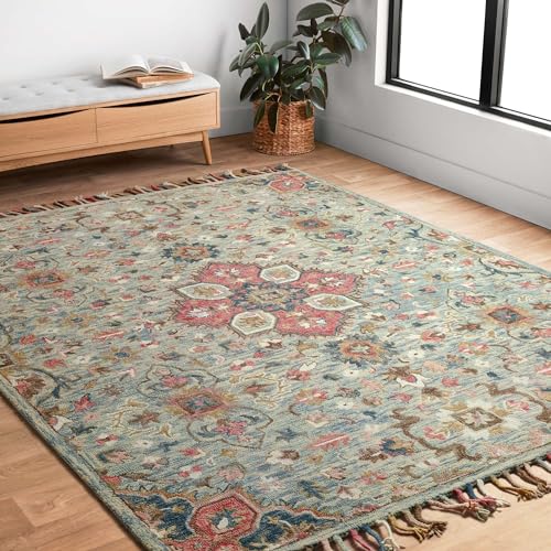 Image of Handmade Primium Collection Pure Woolen Carpet for Living Room,Bedroom and Hall (12 X 15) Feet Color Multi-1