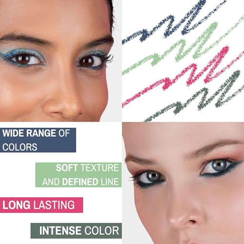 BROOKLIN IMPALA | Waterproof Eyeliner Cyber Pencil color 310 light green matte | EYELINER WATERPROOF | Eye eyeliner with creamy and soft texture | Easy application | Long duration - Image 3