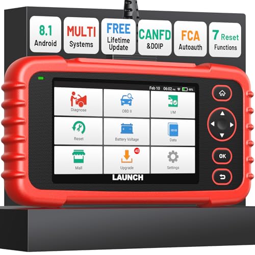 Launch OBD2 Scanner CRP123X V3.0 Elite, 2026 Lifetime Free WiFi Update Scan Tool, FCA SGW,...