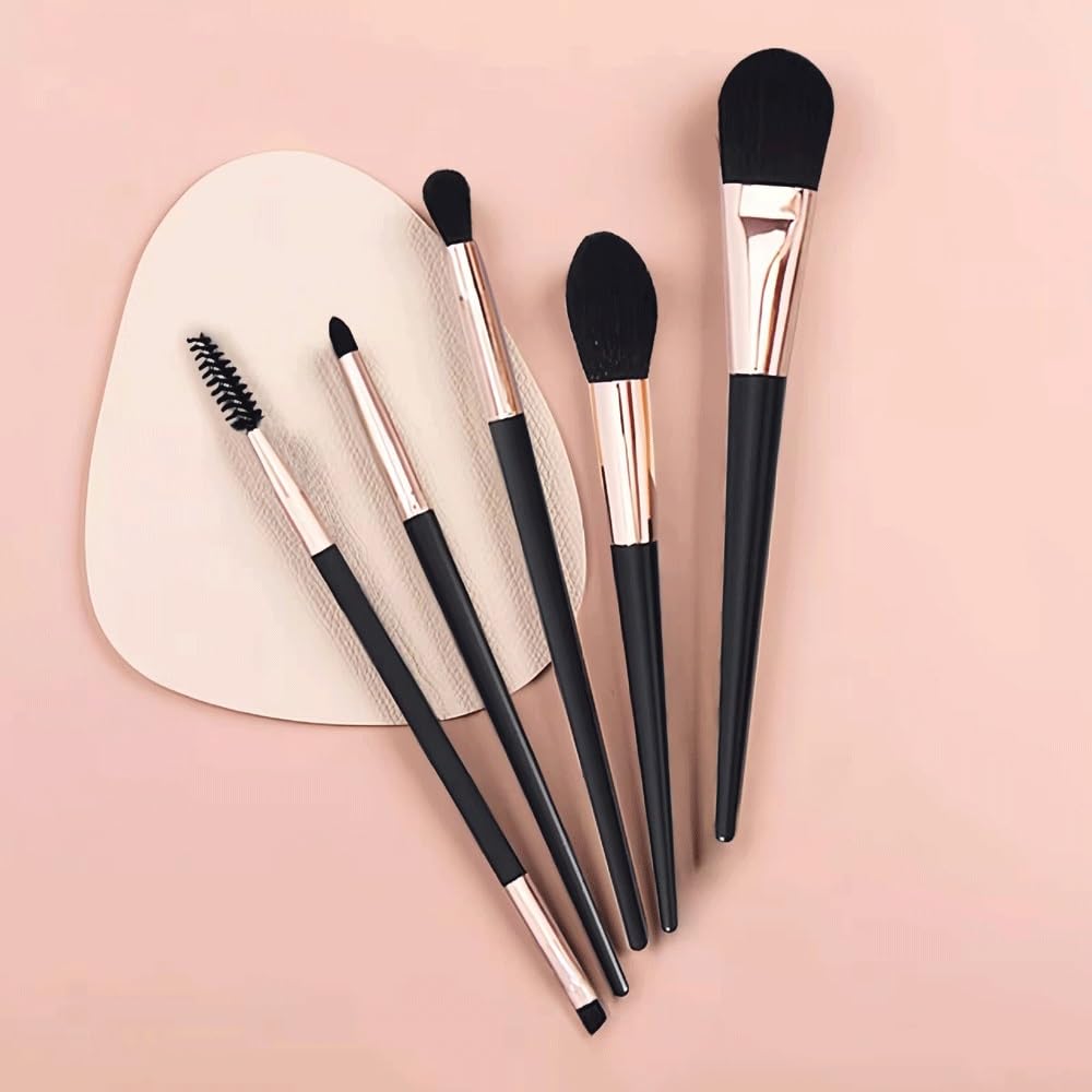 12 Piezas. Juego de brochas de Maquillaje, brocha correctora, brocha Sunshine, brocha de Maquillaje for Base, Herramienta de Belleza