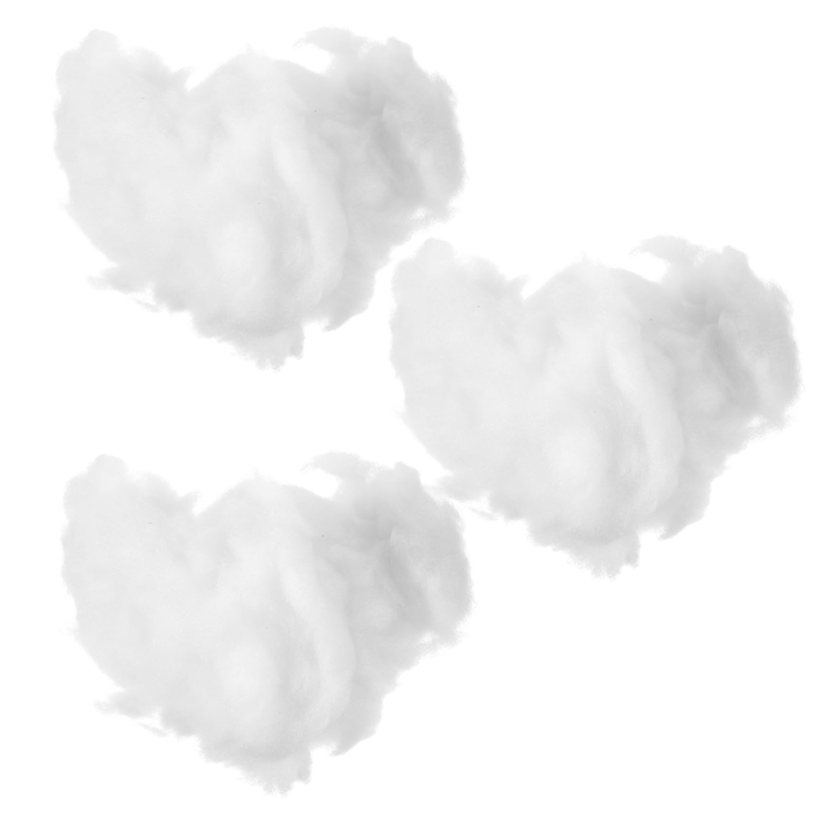Beatifufu 3pcs Fluffy Artificial Snow for Christmas Decor Lightweight Scene Snow Versatile Decoration for Trees Crafts Holiday Displays Easy to Store Reusable