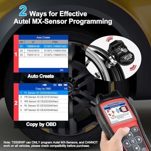 image for Autel TPMS Programming Tool TS508WF, TPMS Sensor Programmer, TPMS Rele
