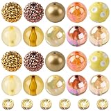 Matériau acrylique:ces perles de 20mm sont fabriquées en matériau acrylique de qualité, couleur uniforme et naturelle, avec une bonne transparence et un bon lustre, texture fine, léger et durable