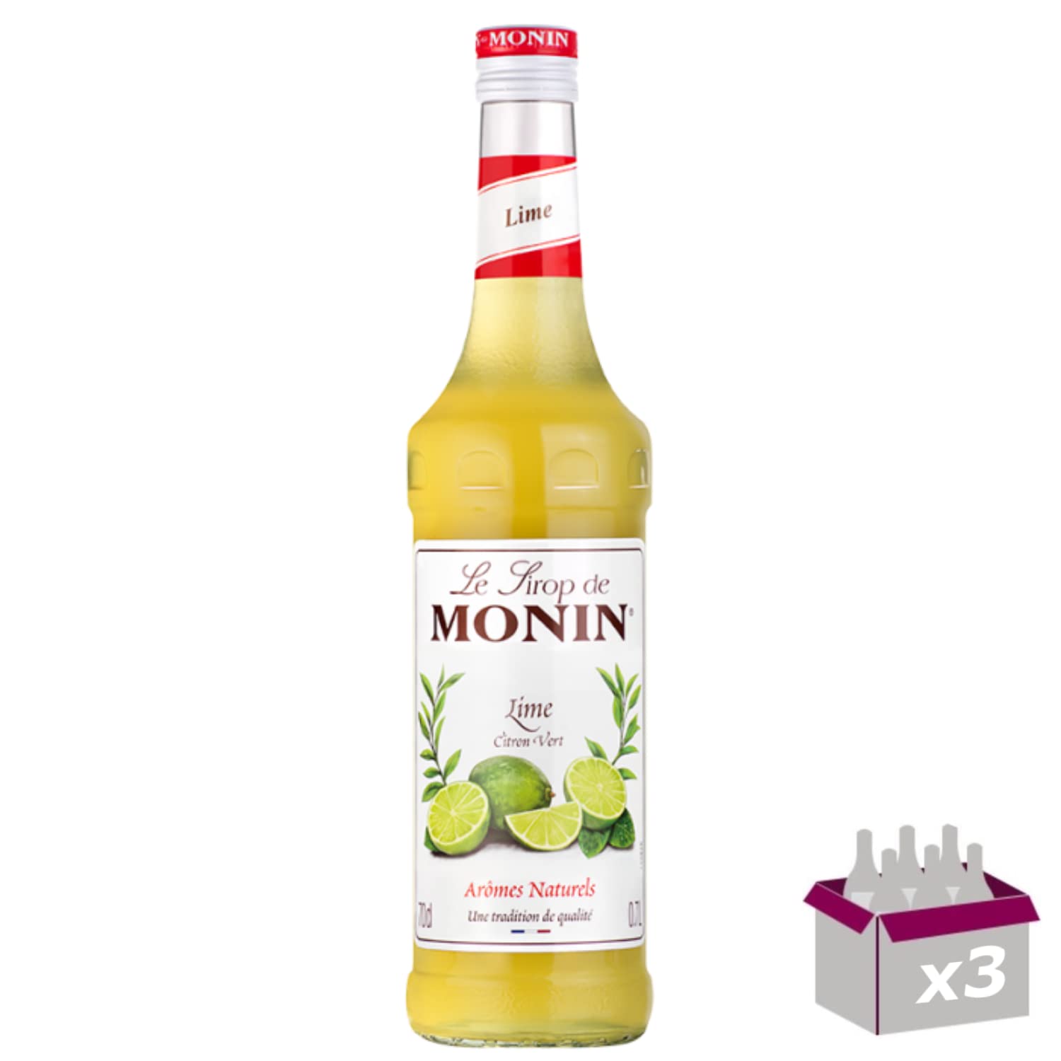 Lot de 3 Sirop - Citron vert - 70cL