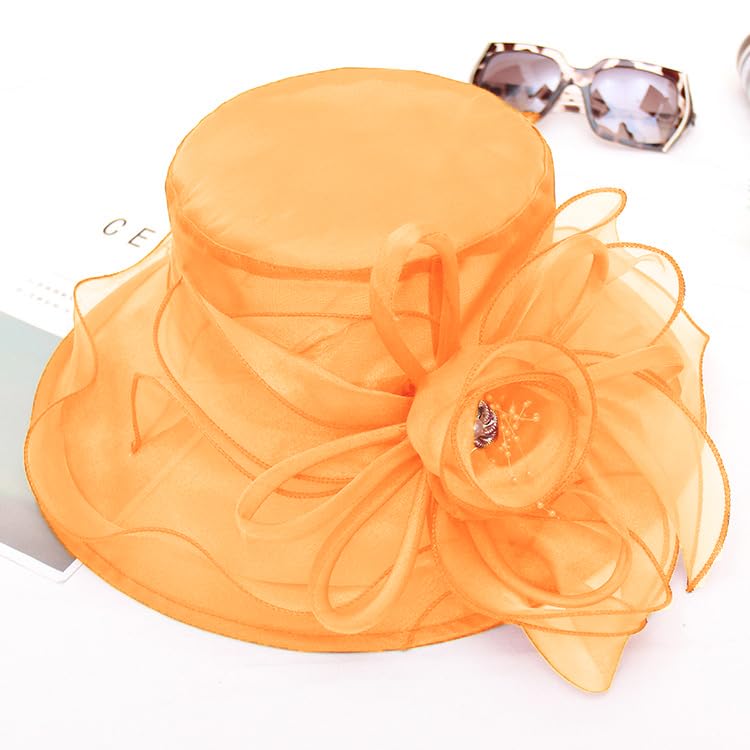 Sombrero Organza Fascinator para mujer miniatura 4