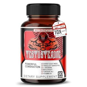 8IN1 Ultra Test Support with Tribulus Terrestris, Tongkat Ali, Maca Root, Beet Root, L-Arginine, Vitamin D3 – Strength, Stamina & Muscle Growth Support (90 Count (Pack of 1))