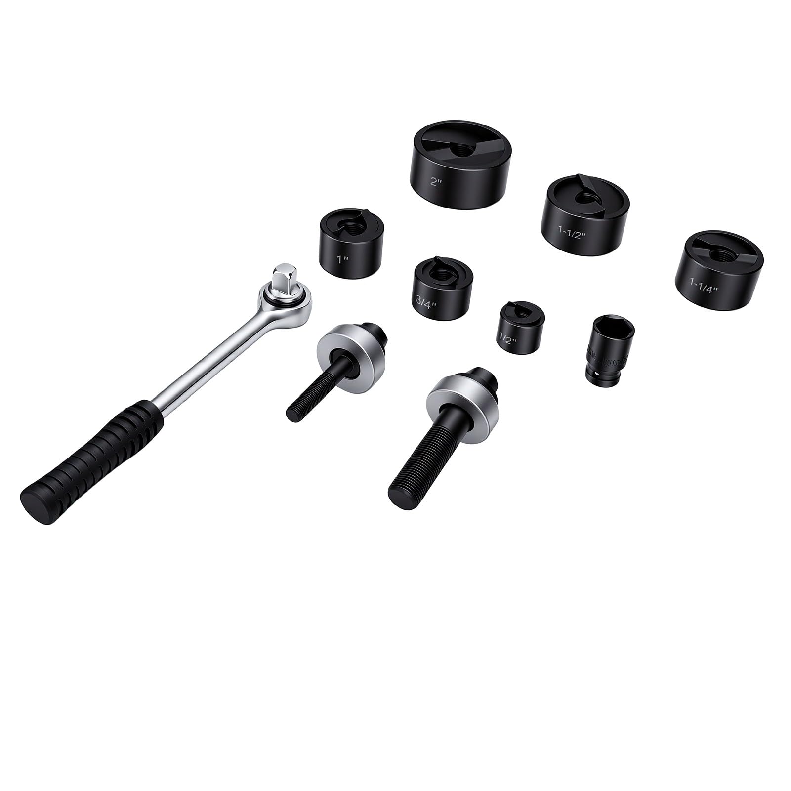 banapoy Locher-Stanzwerkzeug-Set 1/2-2 Zoll 6 Matrizen