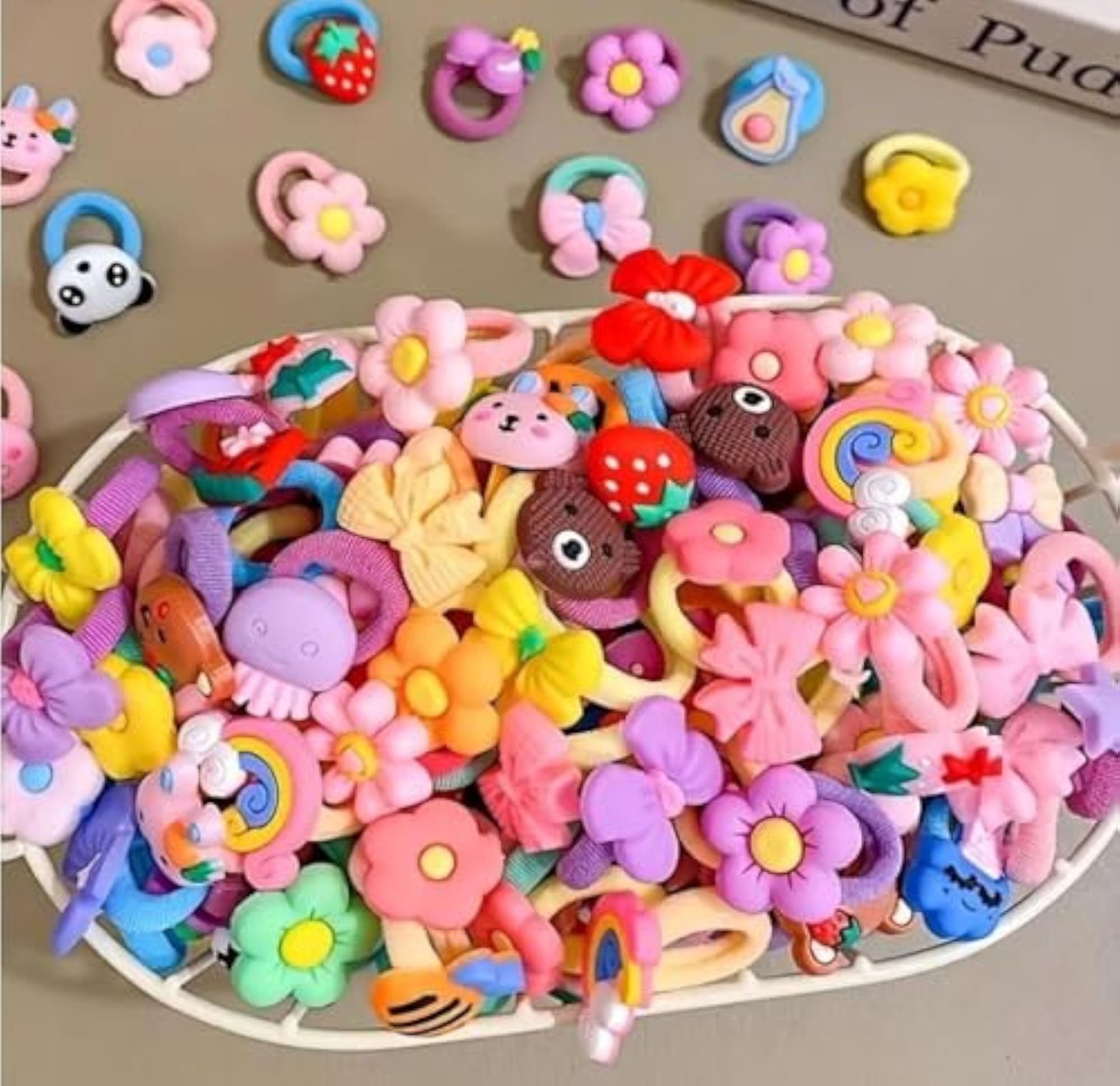 Cartoon Character Hair Bands for Girls, Multicolor Set