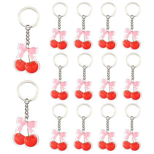 Porte-clés acrylique Serencatcher rose lot de 12 pièces pour anniversaire et mariage