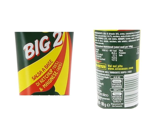 Friol Big 2 Lot de 3 sauces au ketchup et à la mayonnaise dans un tube de 190 g