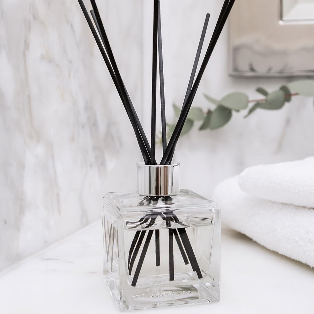 Berger Perfume, difusor de habitación con varillas en un cubo transparente Verbena Peel ZESTE DE VERVEINE TRANSPARENT transparente