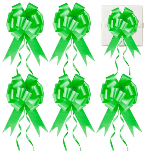 Prampe 30 Pièces Noeud Voiture Mariage Vert, Nœuds Automatiques et à Tirer en Ruban pour Diverses Célébrations, Anniversaires, Fêtes