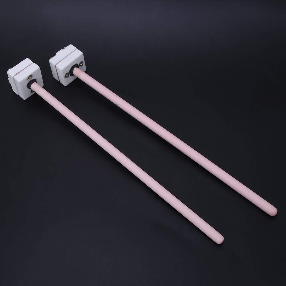 2 Stück Thermoelement-Sensor-Sondenköpfe S Typ Platin Rhodium Korund Schutzrohr (L=300mm)