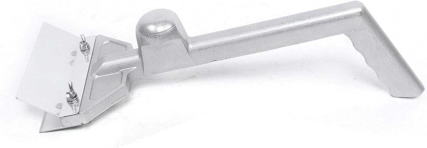 Raschietto per griglia con 4 lame, in acciaio inox, resistente, strumento per barbecue per campeggio, piastre, forno per pizza e pulizia barbecue, accessorio essenziale da cucina con manico