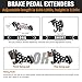 NIHAO Gas and Brake Pedal Extenders, Adjustable Length and Angle Auto Vehicles Brake and Accelerator Pedals for Short Drivers People Driving Cars, Go Kart