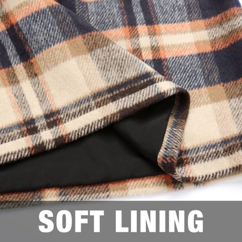 Image of IDEALSANXUN Womens High Waist Plaid Skirt Bodycon Pencil Wool Mini Skirts