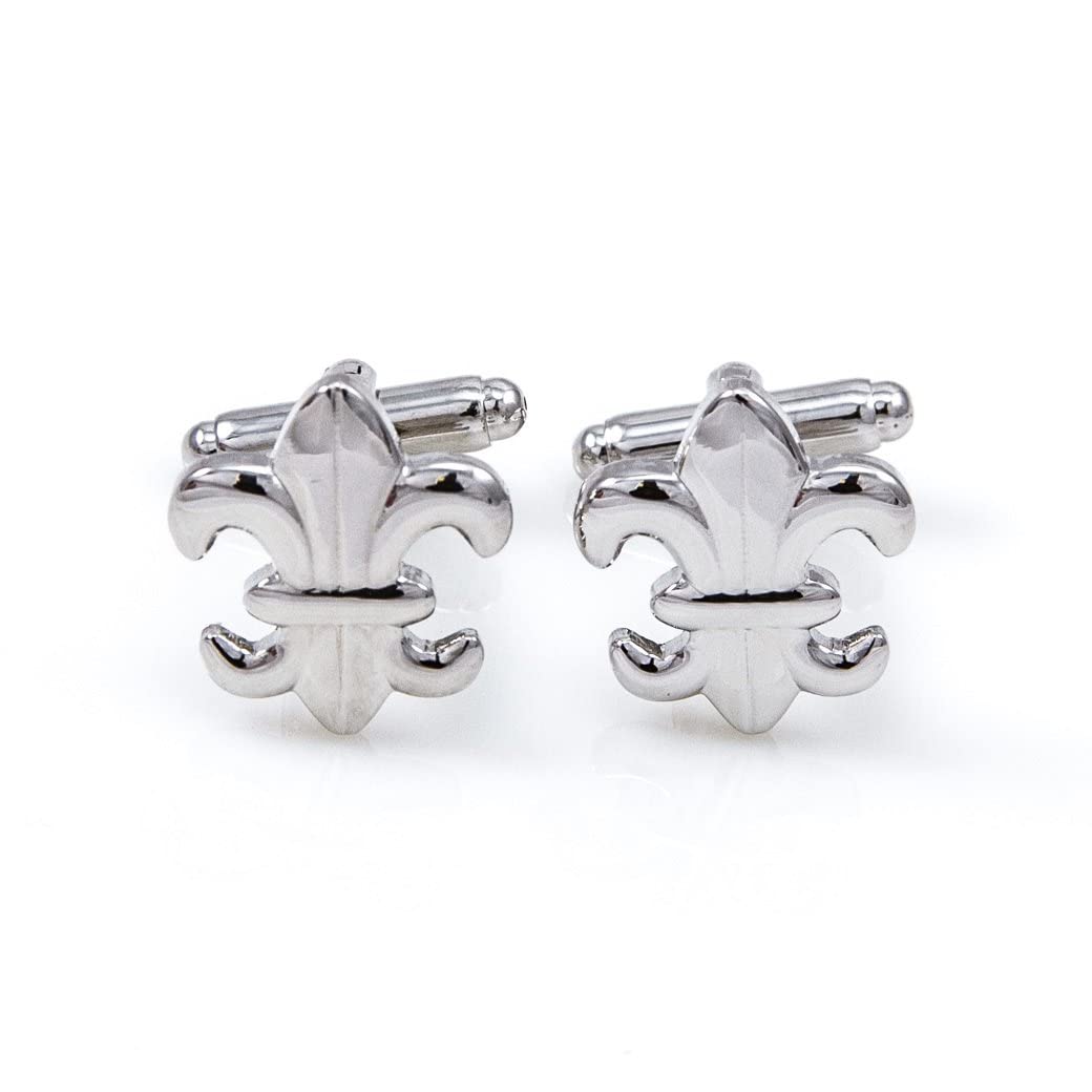 Fleur-de-lys Fleur De Lis 4 Pairs Cufflinks in a Presentation Gift Box & Polishing Cloth product thumbnail 5