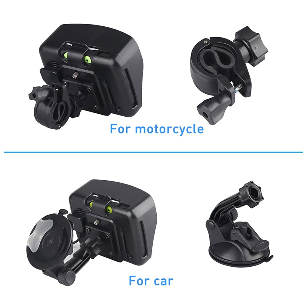 Dispositif De Navigation GPS Moto avec Écran Tactile 4.3in, IPX7 Imperméable, avec Support Spécial De Moto Et Couvercle De Protection, Adapté À Toutes Les Motos