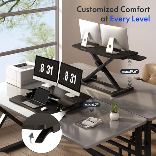FlexiSpot MB 36" Spring-Lift Standing Desk Converter — view 6