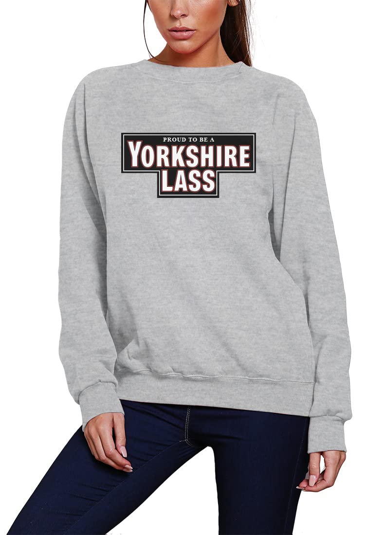 HotScamp Yorkshire Lass Women's Sweatshirt - Heather Grey Large