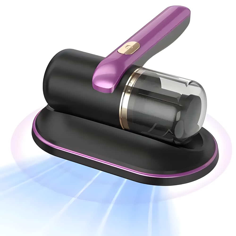 Aspiratore Antiacaro UV-C Senza Fili – Aspirapolvere Materassi Portatile Ricaricabile, Pulizia Profonda Letto Divano Tessuti, Rimuove Acari, Polvere e Allergeni