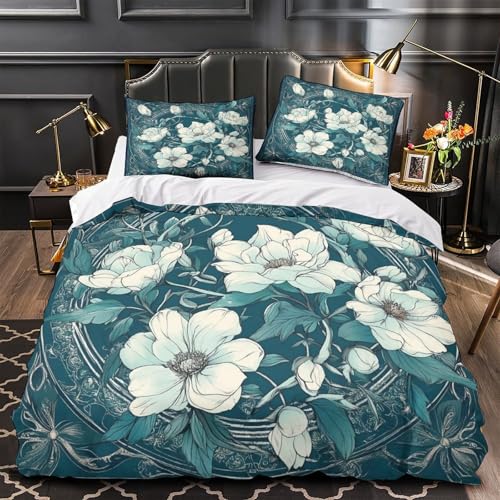 Housse de couette sans repassage entretien facile fermeture éclair 3D