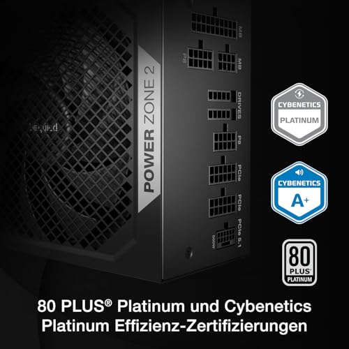 be quiet! Power Zone 2 850W PC Netzteil, 80 Plus und Cybenetics Platinum