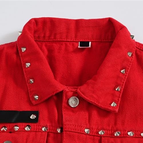 Mens Punk Casual Lapel Jean Vests Retro Ripped Sleeveless Denim Jacket Trucker Cowboy Slim Fit Jackets3