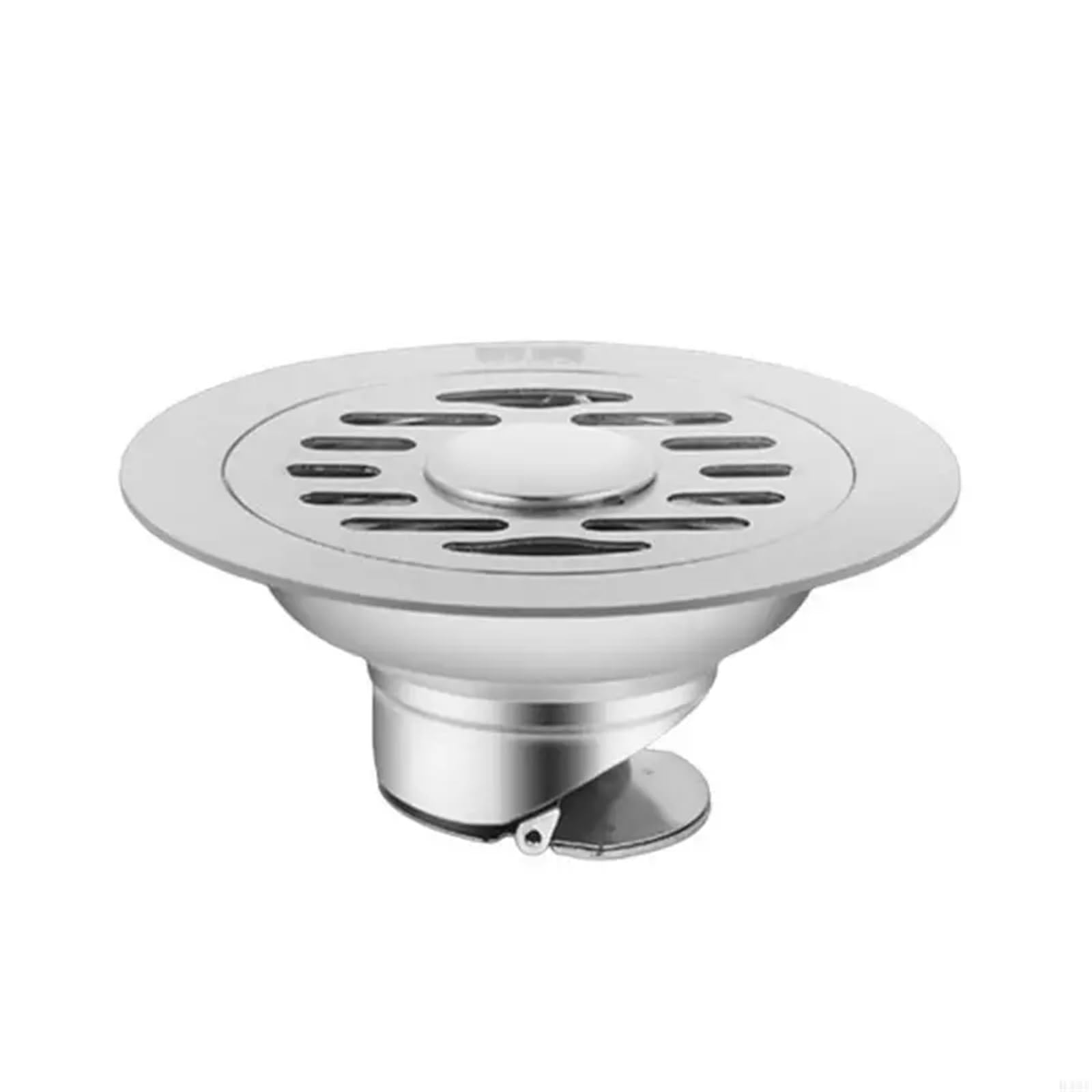 2pcs Round Shower Floor Drain Stainless Steels Strainer Antiodor Drainer(Dual use)