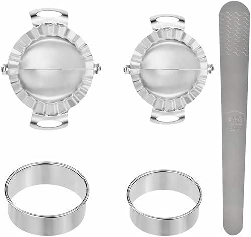 1 Unidades 5 unids molde de acero inoxidable dumpling maker forma Pelmeni prensa bola de masa máquina de bola de masa máquina de bola de masa